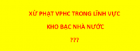Bảng nhận diện xử phạt VPHC trong lĩnh vực KBNN