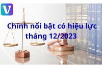 10 chính sách mới quan trọng có hiệu lực từ tháng 12/2023